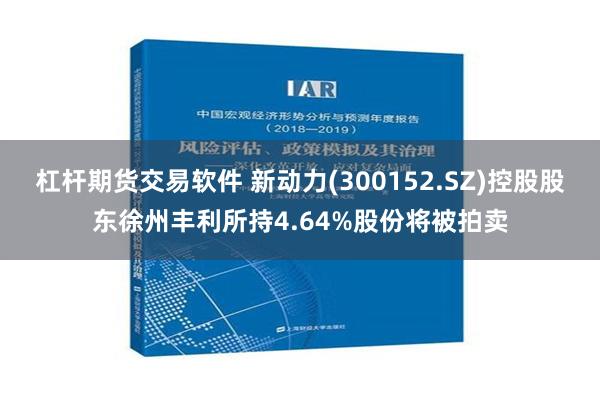 杠杆期货交易软件 新动力(300152.SZ)控股股东徐州丰利所持4.64%股份将被拍卖