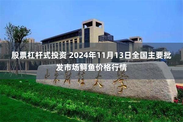 股票杠杆式投资 2024年11月13日全国主要批发市场鲟鱼价格行情